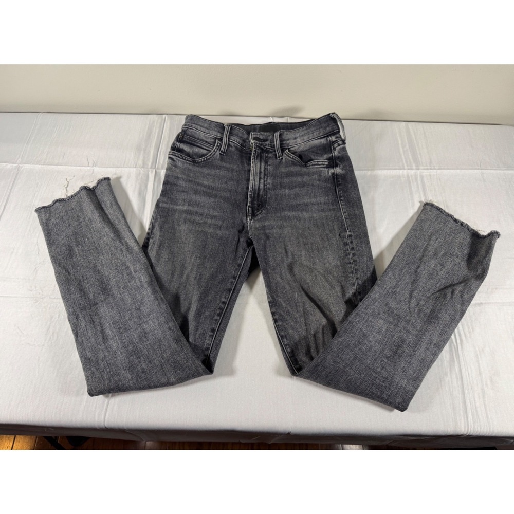 Mother The Rascal Ankle Step Fray Jeans Night Garden Grey 10426-394 Size 25